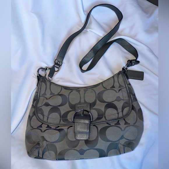Coach Handbags - Coach Gray Cross Body Shoulder Bag